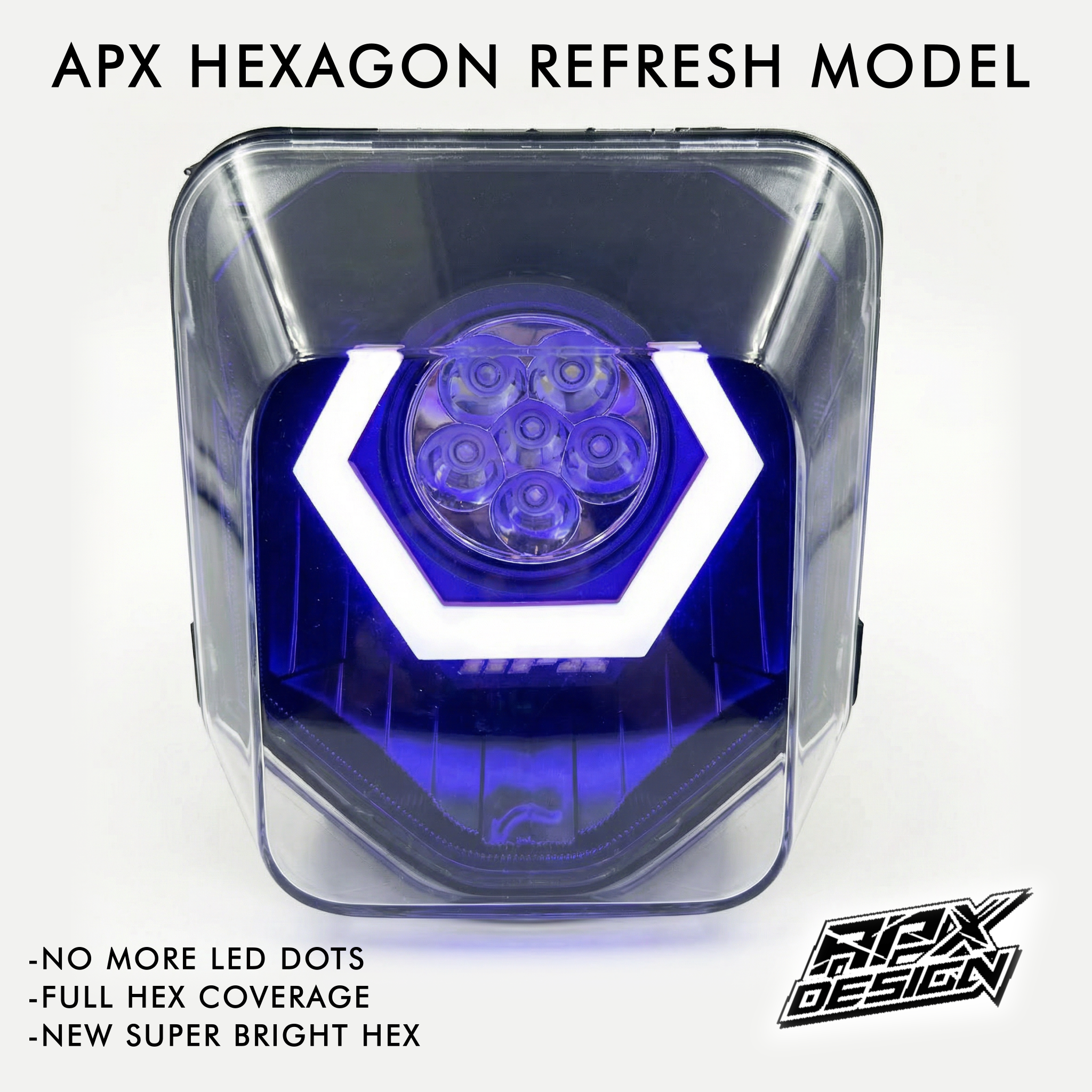 Husqvarna純正オプション LEDヘッドライト HUSQVARNA APX LED Headlight [HEX] – APX Supermoto Parts Co.
