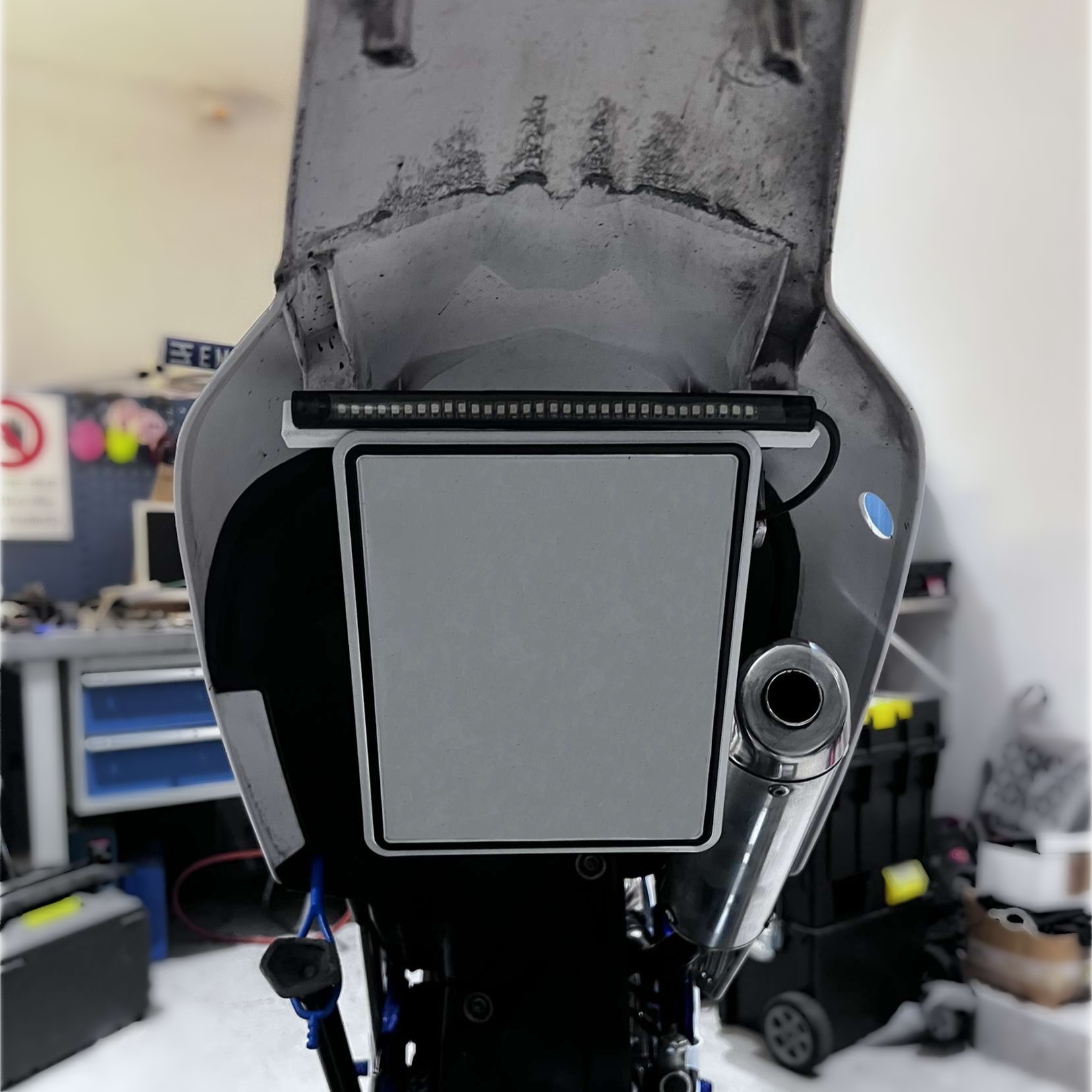 License Plate Holder/Bracket For LED Bar Taillights [BLACK]