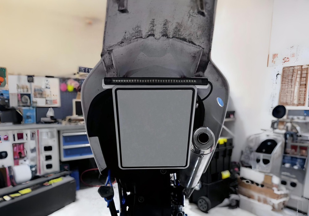 License Plate Holder/Bracket For LED Bar Taillights [WHITE]